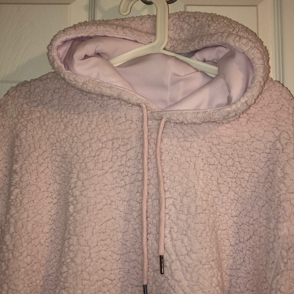 Revamped Pink Cozy Fleecey Teddy Bear Sweater - Picture 3 of 5